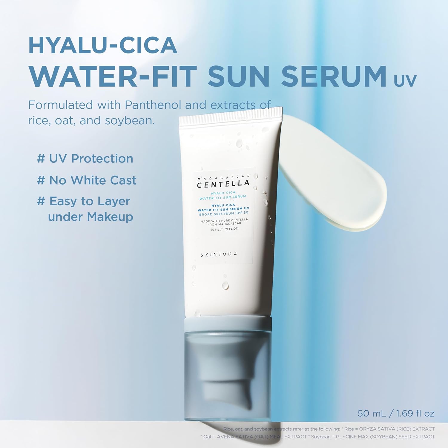 Skin1004 Hyalu-Cica Water-Fit Sun Serum
