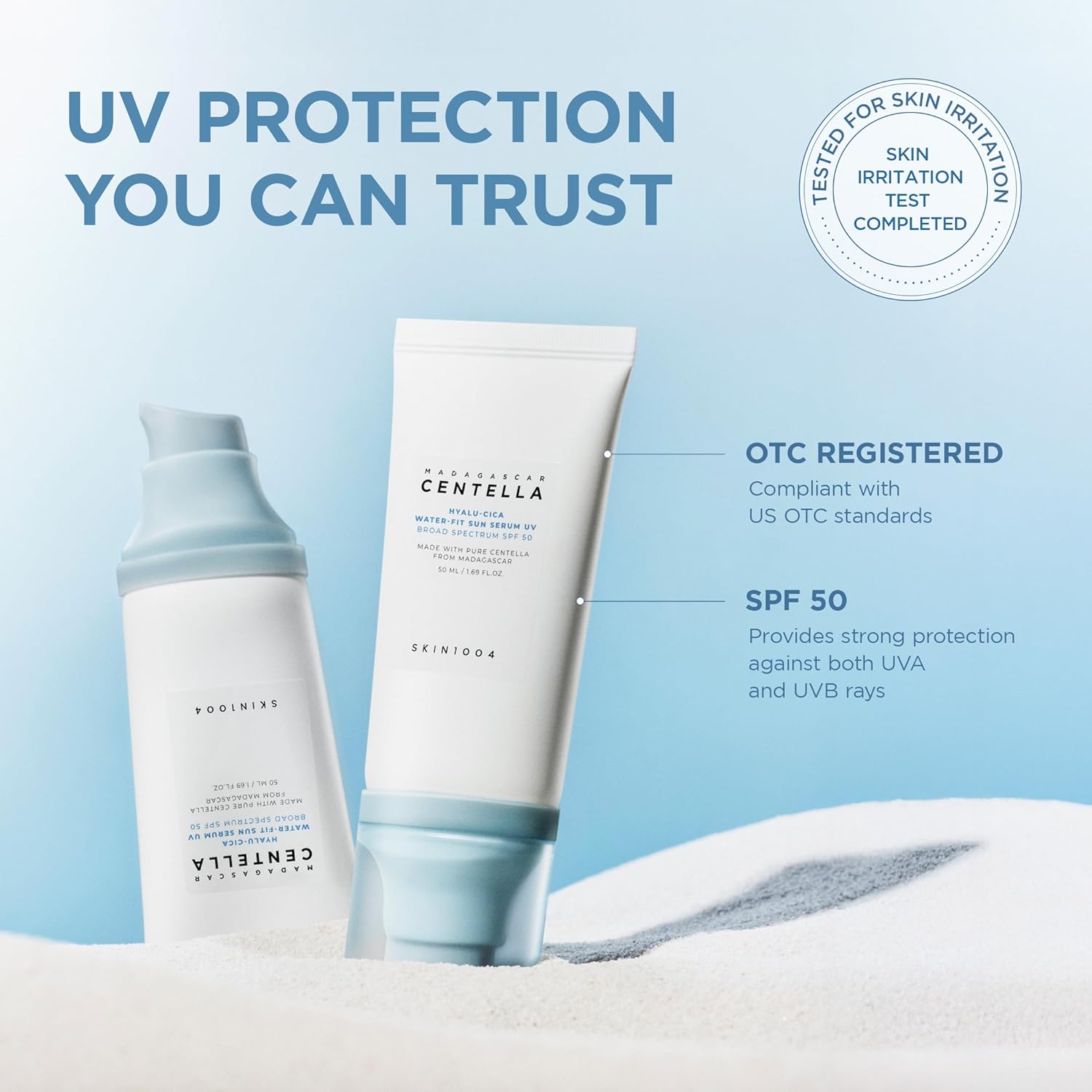 Skin1004 Hyalu-Cica Water-Fit Sun Serum