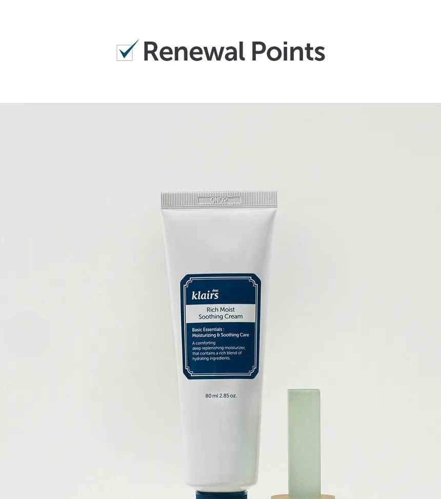 Dear, Klairs, Rich Moist Soothing Cream