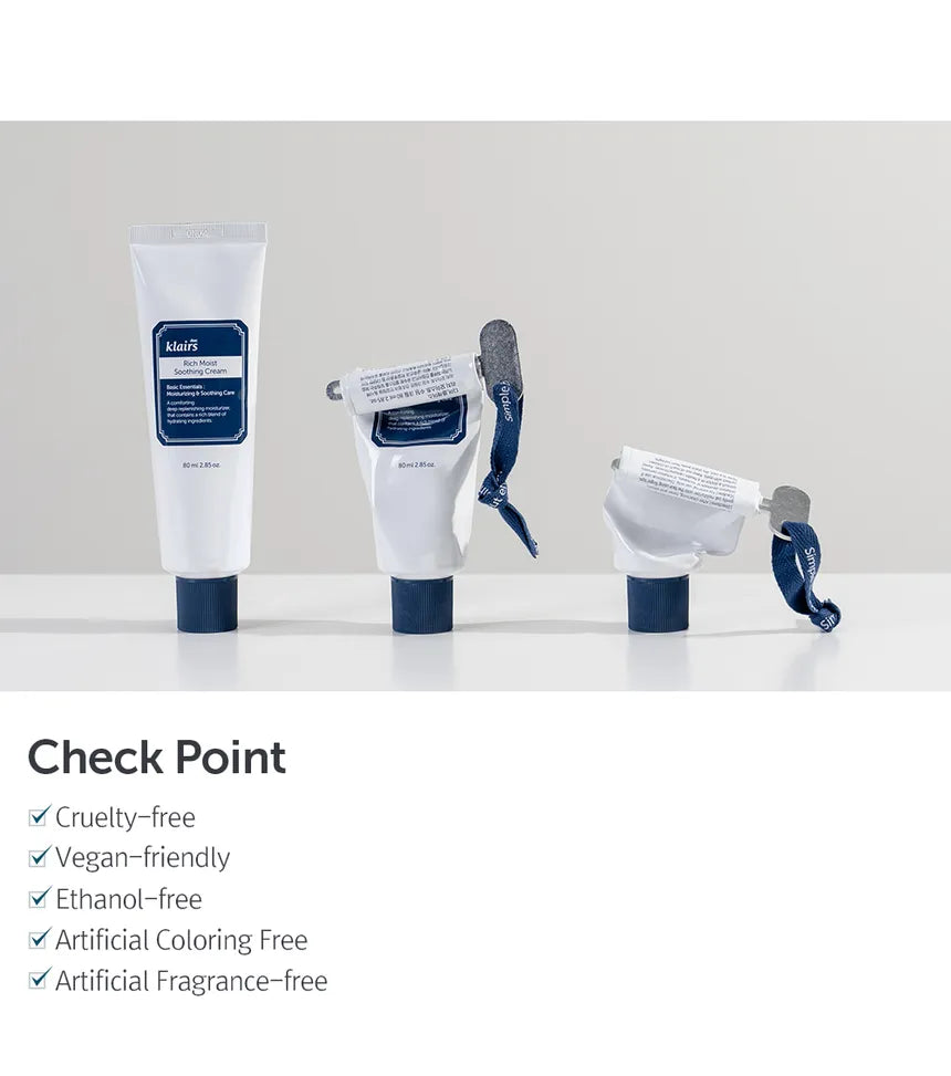 Dear, Klairs, Rich Moist Soothing Cream