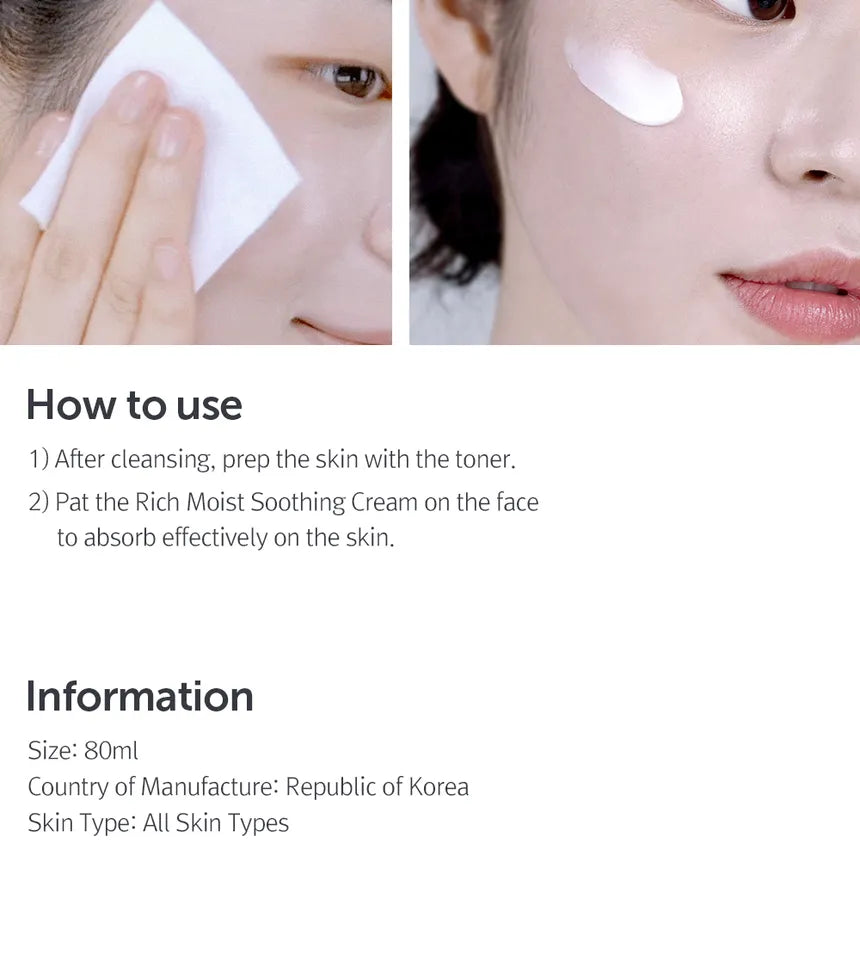 Dear, Klairs, Rich Moist Soothing Cream